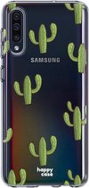 HappyCase Samsung Galaxy A50 Hoesje Flexibel TPU Cactus Print