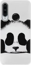 ADEL Siliconen Back Cover Softcase Hoesje Geschikt voor Huawei P30 Lite - Panda
