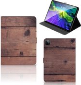 Tablethoesje met Naam iPad Pro 11 (2020) Tablet Hoes met Standaard Old Wood
