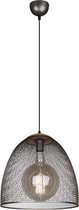 LED Hanglamp - Trion Ivan XL - E27 Fitting - 1-lichts - Rond - Antiek Nikkel - Aluminium - BSE