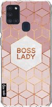 Casetastic Samsung Galaxy A21s (2020) Hoesje - Softcover Hoesje met Design - Boss Lady Print