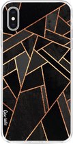 Casetastic Apple iPhone XS Max Hoesje - Softcover Hoesje met Design - Black Night Print