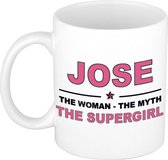 Jose The woman, The myth the supergirl cadeau koffie mok / thee beker 300 ml