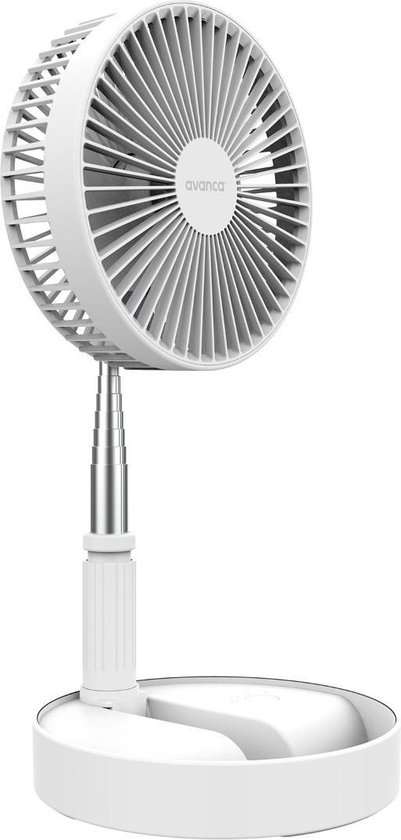 Verstelbare Accu Ventilator - 3 Standen - Ventilator staand -  Tafelventilator - Opklap... | bol.com