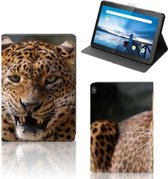 Tablet Hoesje Lenovo Tablet M10 Hoes met Magneetsluiting Super als Vaderdag Cadeau Luipaard