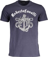 Roberto Cavalli T-shirt Blauw M Heren