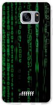 Samsung Galaxy S7 Edge Hoesje Transparant TPU Case - Hacking The Matrix #ffffff