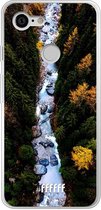 Google Pixel 3 Hoesje Transparant TPU Case - Forest River #ffffff