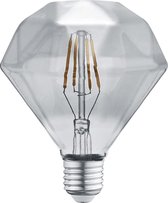 LED Lamp - Filament - Trion Dimano - E27 Fitting - 4W - Warm Wit 3000K - Rookkleur - Glas - BES LED