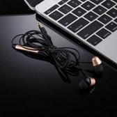 Let op type!! U-18 1 2 m Bass stereogeluid In-ear Wire controle oortelefoon  voor iPhone  iPad  Galaxy  Huawei  Xiaomi  LG  HTC en andere Smartphones (goud)