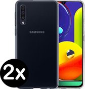 Samsung Galaxy A50s Hoesje Siliconen Case Hoes Cover - 2-PACK
