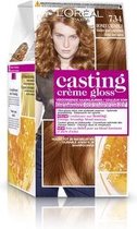 3x L'Oréal Casting Creme Gloss Haarverf 734 Goudkoperblond