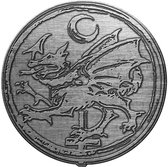 Cradle Of Filth Pin Order Of The Dragon Zilverkleurig