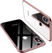 rosé gouden metallic bumper case geschikt voor Apple iPhone X / Xs