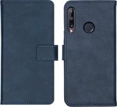 Huawei P40 Lite E Hoesje met Pasjeshouder - iMoshion Luxe Booktype - Donkerblauw