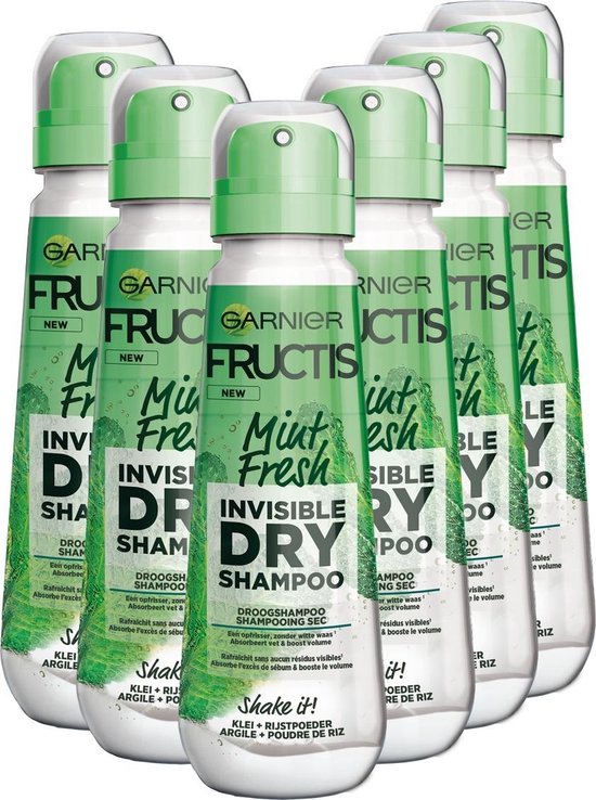 Garnier Fructis Compressed Droogshampoo Mint 6 x 100 ml
