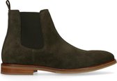 Sacha - Heren - Groene suède chelsea boots - Maat 46