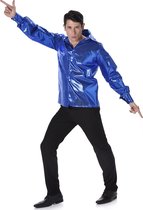 Karnival Costumes Blauw Disco Overhemd Heren Carnavalskleding Heren Foute Party Jaren 60 Jaren 70 '60 '70 Carnaval - Polyester - Maat XL - Shirt