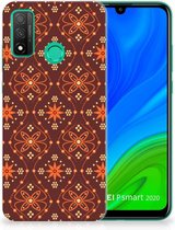 Smartphone hoesje Huawei P Smart 2020 Leuk Case Batik Brown