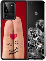 TPU Bumper Super als Valentijnscadeau Geschikt voor Samsung Galaxy S20 Ultra GSM Hoesje met Zwarte rand Liefde