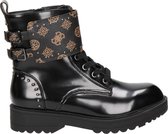 Guess Wanda dames veterboot - Zwart bruin - Maat 36