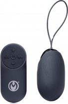 Thunder Egg 21X Silicone Vibrator with Remote Control - Zwart