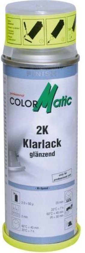 Colormatic 2K Blanke Lak Hoogglans in Spuitbus 200ml