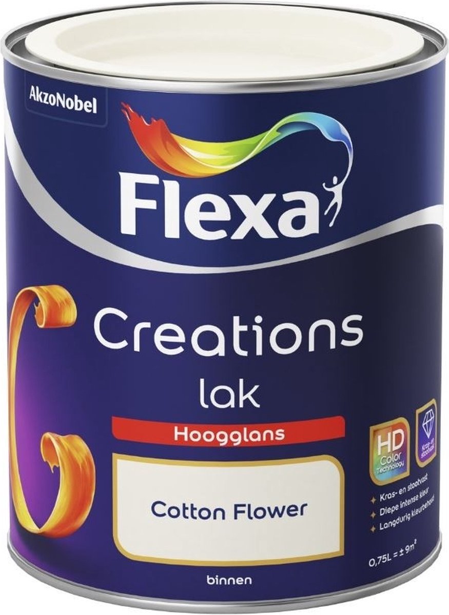 Flexa Creations Lak Hoogglans Cotton Flower 750 ml