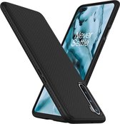 OnePlus Nord hoesje - Texture TPU - zwart - Knaldeals.com