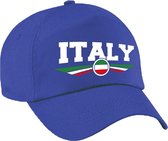 Italie / Italy landen pet blauw volwassenen - Italie / Italy baseball cap - EK / WK / Olympische spelen outfit