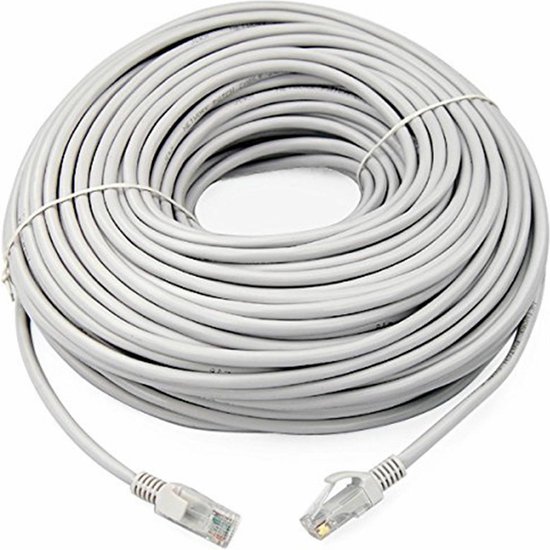internetkabel - 20 meter - wit - CAT5e UTP RJ45 / STP UTP Kabel / LAN Patch  /... | bol.com