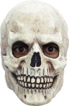 Partychimp Hoofdmasker Schedel Skelet 2 Halloween - Latex - Wit - One-size