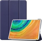 Tri-Fold Book Case - Huawei MatePad Pro 10.8 Hoesje - Donkerblauw