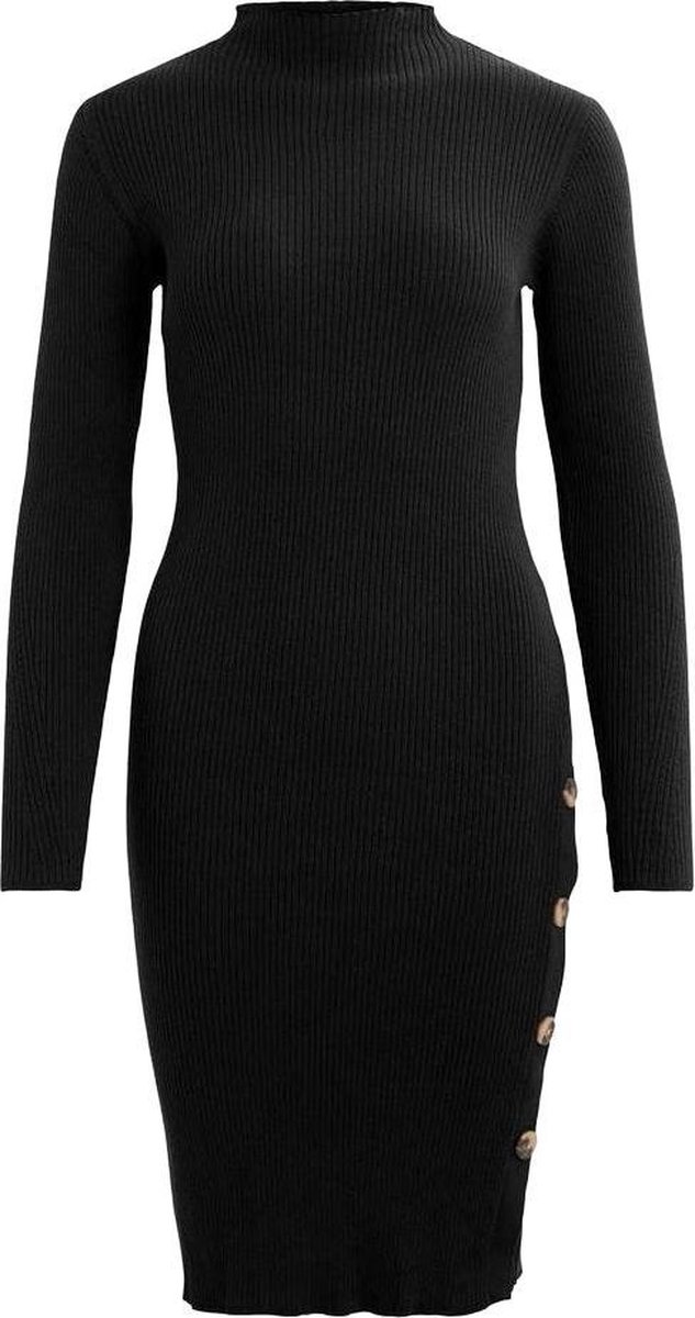 Visolto Knit Button L/s Dress/su 