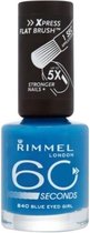 Rimmel 60 seconds finish nailpolish - 840 Blue - Nagellak