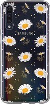 HappyCase Samsung Galaxy A70 Flexibel TPU Hoesje Bloemen Print