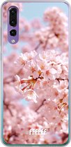 Huawei P30 Hoesje Transparant TPU Case - Cherry Blossom #ffffff