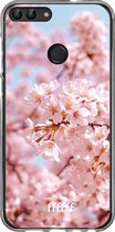 Huawei P Smart (2018) Hoesje Transparant TPU Case - Cherry Blossom #ffffff