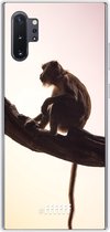 Samsung Galaxy Note 10 Plus Hoesje Transparant TPU Case - Macaque #ffffff