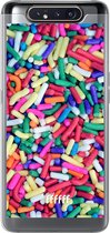 Samsung Galaxy A80 Hoesje Transparant TPU Case - Sprinkles #ffffff