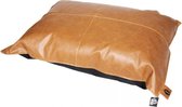 Duvo+ Leatherette kussen siesta caramel Cognac 70x100cm