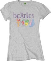 The Beatles Dames Tshirt -M- White Album Back Grijs