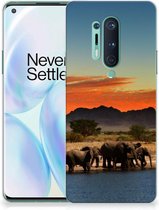 Coque Téléphone pour OnePlus 8 Pro Protection Housse Éléphants