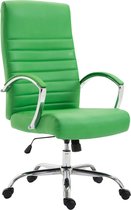 CLP XL Valais Bureaustoel - Ergonomisch - Met armleuningen - Voor volwassenen - Kunstleer - groen
