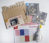 Joy!Crafts / MDF Familyfotolijst  om op te pimpen in strandthema / Tackyglue / Papierset