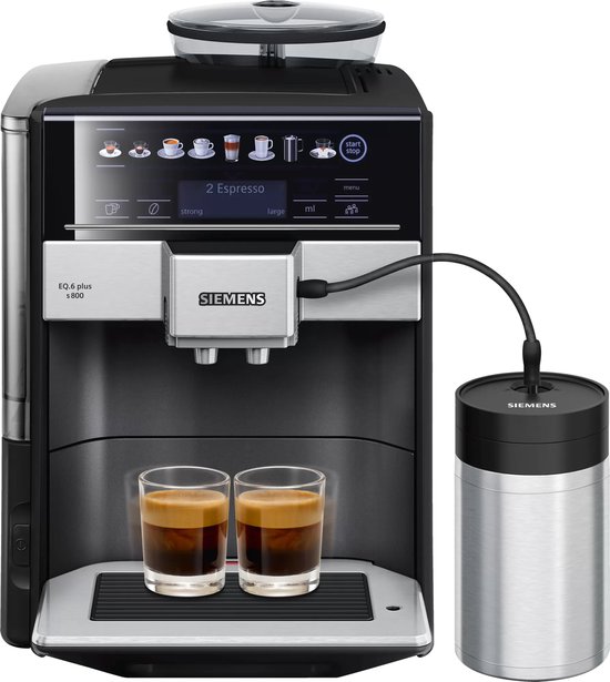Siemens EQ.6 Plus S800 TE658209RW - Espressomachine - Zwart