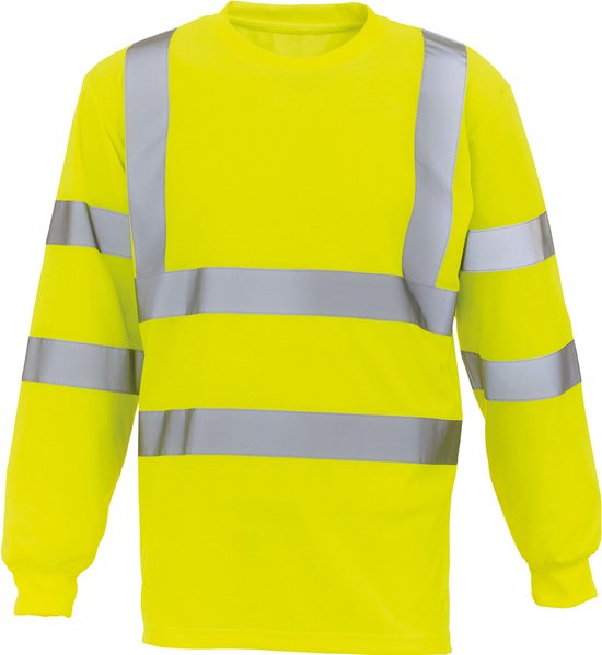 T-shirt Yoko Hi-Vis à manches longues YHVJ420 - Hi Yellow - XL