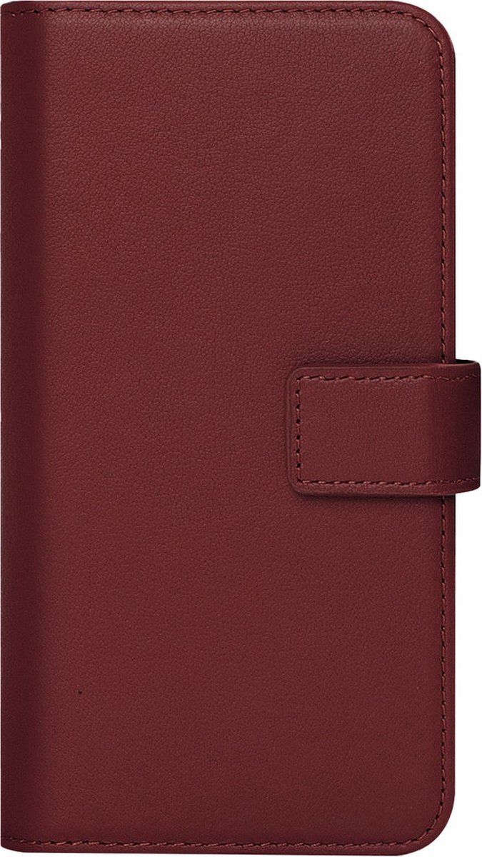 Caseuals Echt Lederen Portemonnee/Boekhoesje - Krachtige magneetsluiting - geschikt voor Apple iPhone 13 Pro - Rood