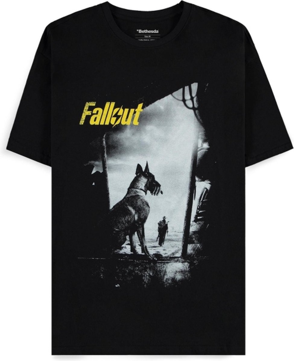 Fallout Dogmeat Heren T-shirt - zwart - L