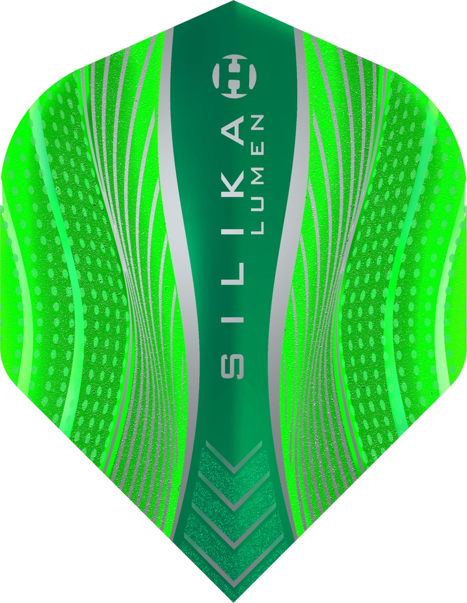 Harrows Silika Lumen NO2 Green Tough Crystalline Coated - Dart Flights